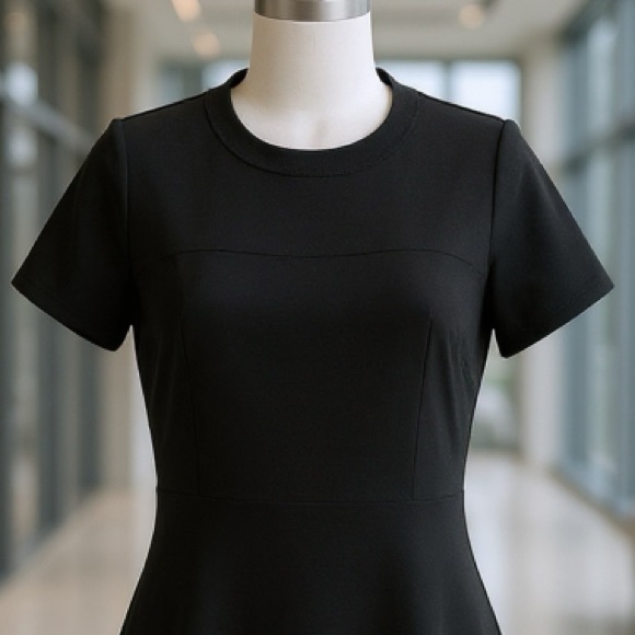 New Kate Spade Classic Crepe Flip Black Dress Size 4 - Picture 6 of 10